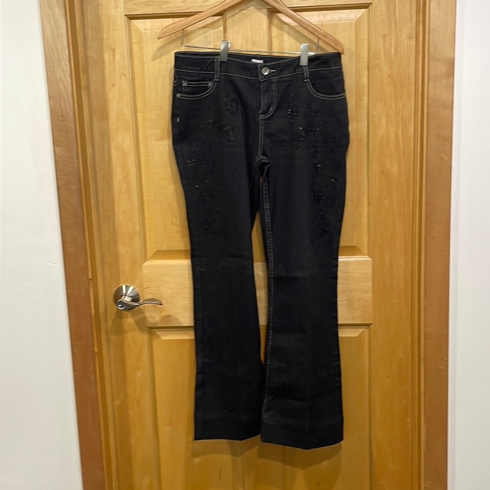 BOGO Route black jeans beads and sequins size 9/10
